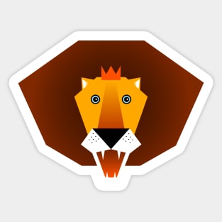 Animals in the nursery - lion Sticker